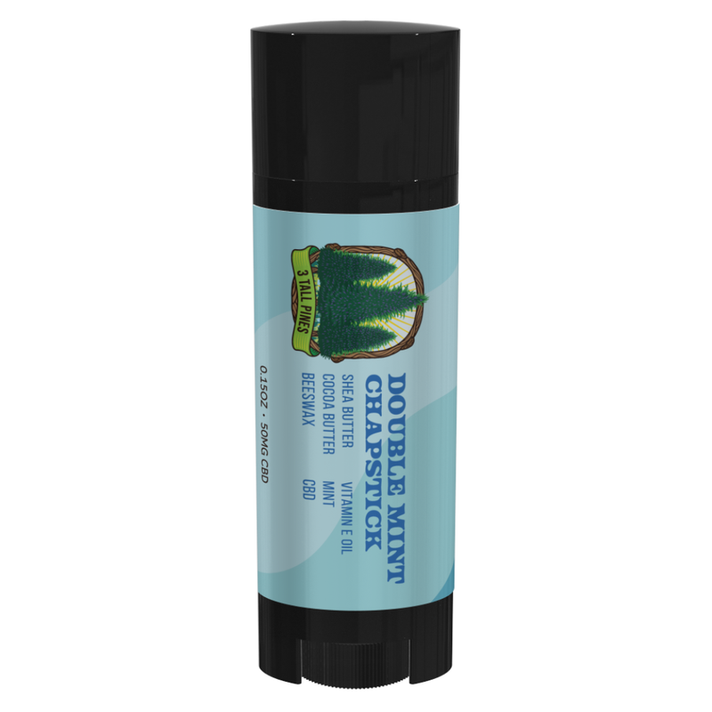 CBD Chapstick - Doublemint - 50mg Topicals 3 Tall Pines Wholesale