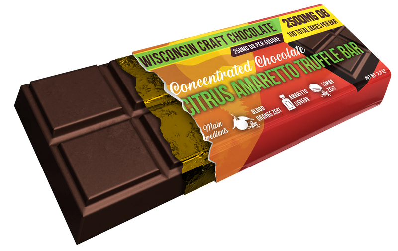 Citrus Amaretto - Delta 8 Chocolate Bar