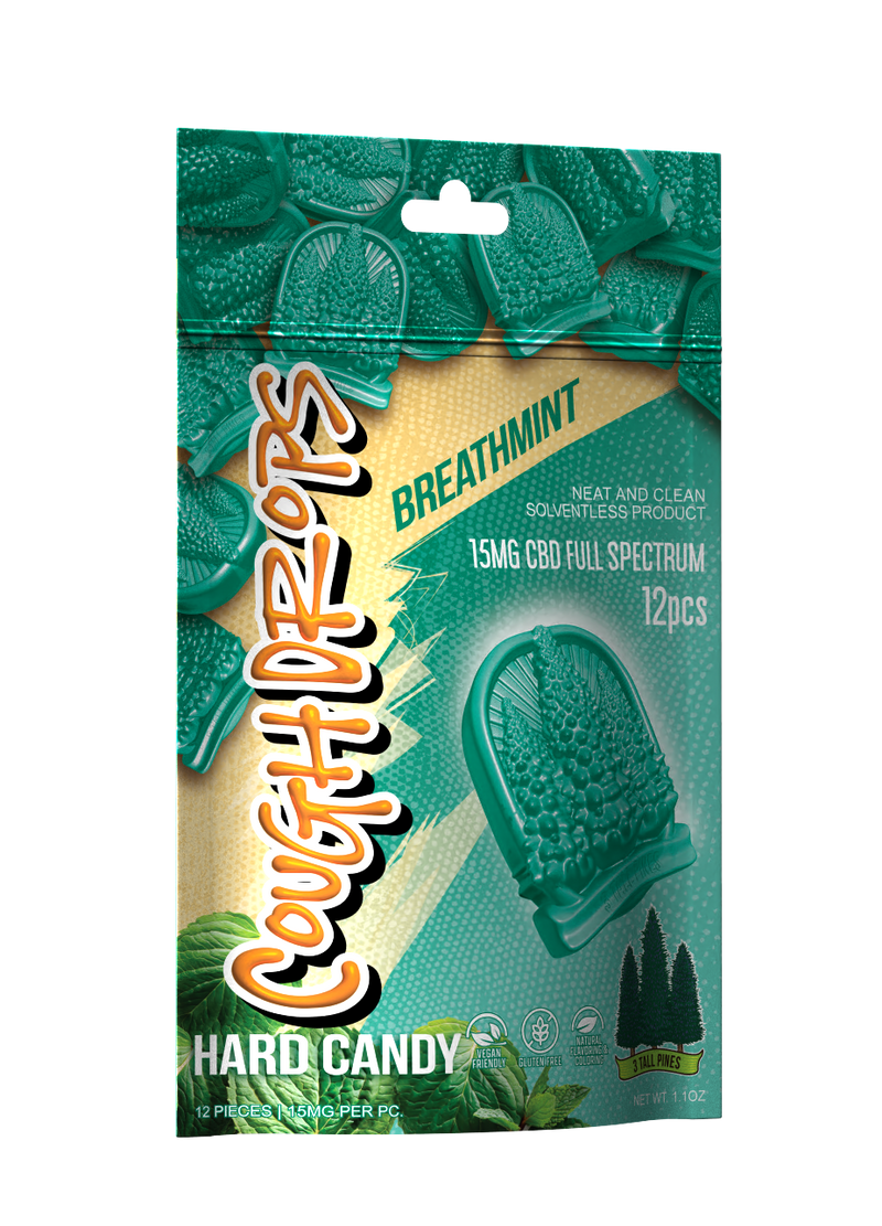 CBD Cough Drops - Breathmint - 15mg Full Spectrum