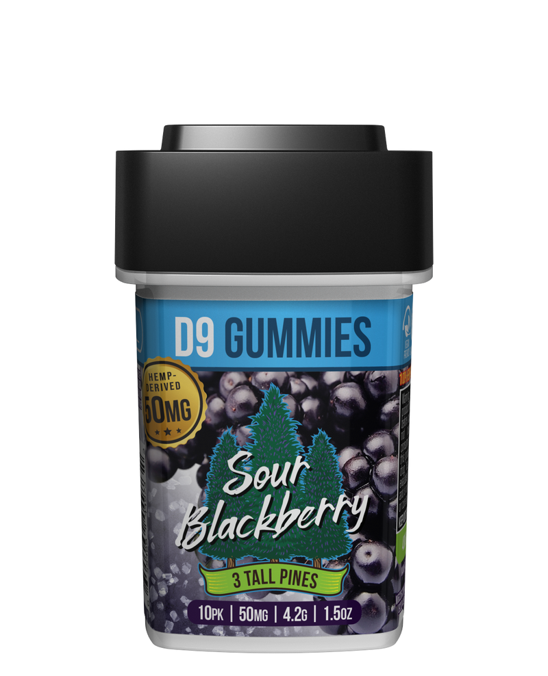 Sour Blackberry - Delta 9 Gummies