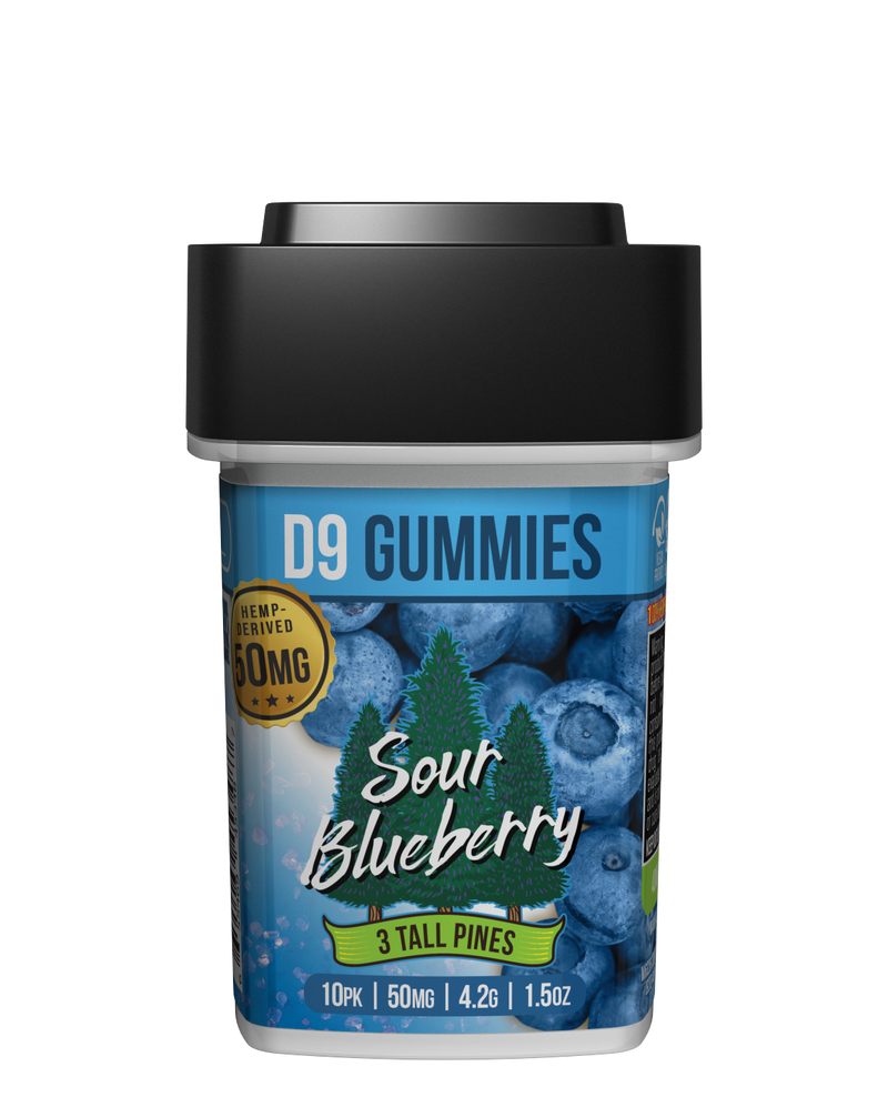 Sour Blueberry - Full Spectrum Delta 9 Gummies