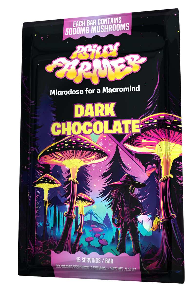 Psilly Farmer 5000mg Mushroom Chocolate Bar – Dark Chocolate