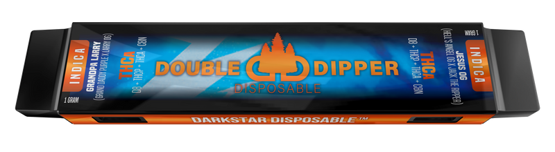 Grandpa Larry / Jesus OG - THCa/THCa - Darkstar Double Dipper Disposable Vape