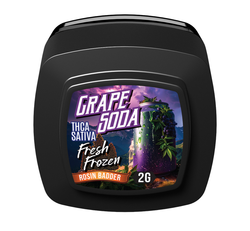 THCA Rosin Badder - Grape Soda Fresh Frozen 2g Sativa