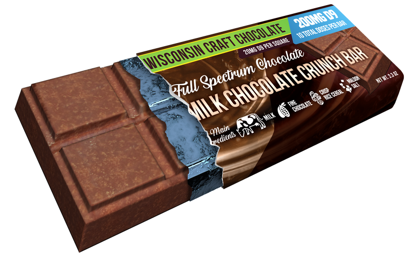 Milk Chocolate Crunch - Delta 9 Chocolate Bar