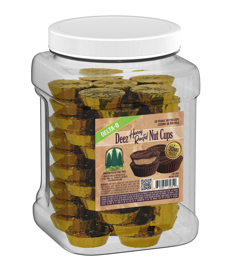 Peanut Butter Cups - Delta 8 Edibles 3 Tall Pines Wholesale