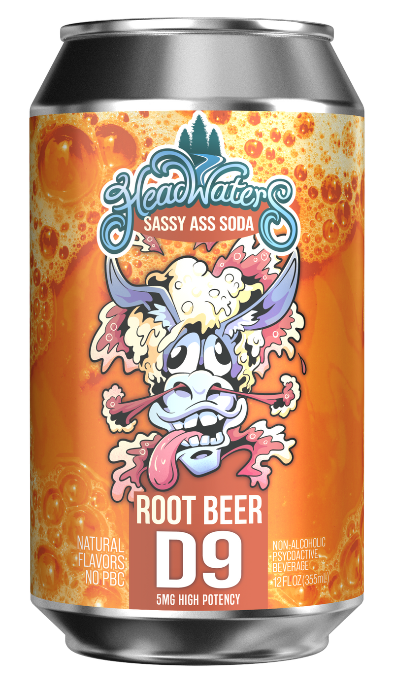 Root Beer Delta 9 Soda 12oz 5mg