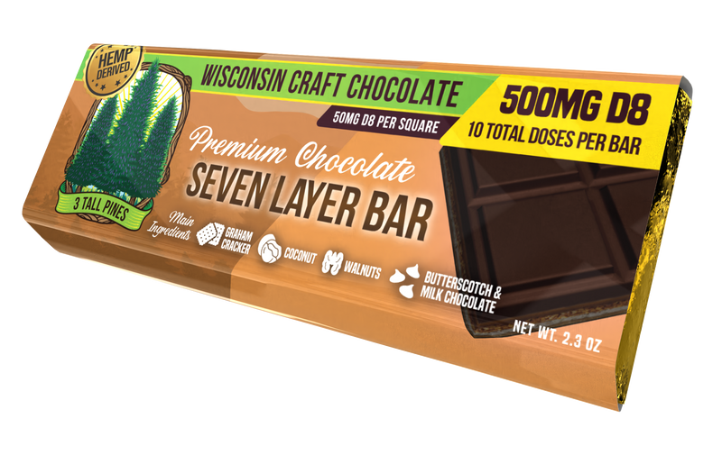 7 Layer - Delta 8 Chocolate Bar