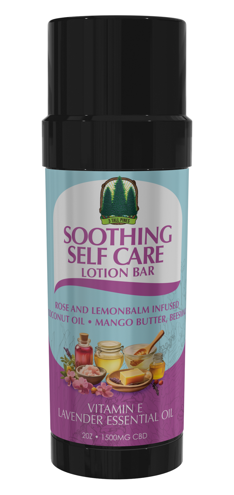 Soothing Self Care Lotion Bar 1500mg CBD 2oz