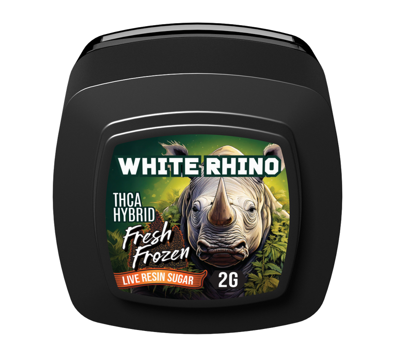 THCA Rosin Badder - White Rhino Fresh Frozen 2g Hybrid