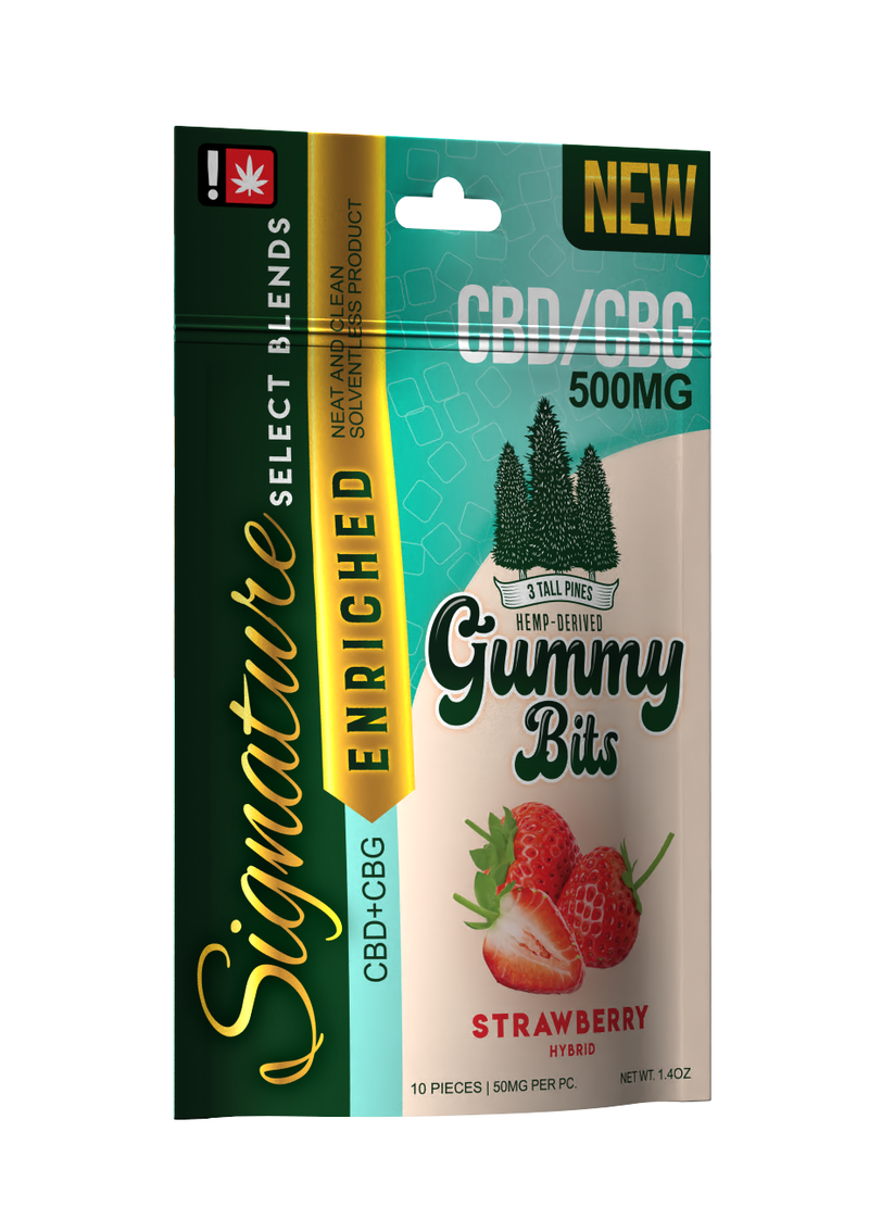 CBD/CBG - Signature Strawberry Gummies CBD 3 Tall Pines Wholesale