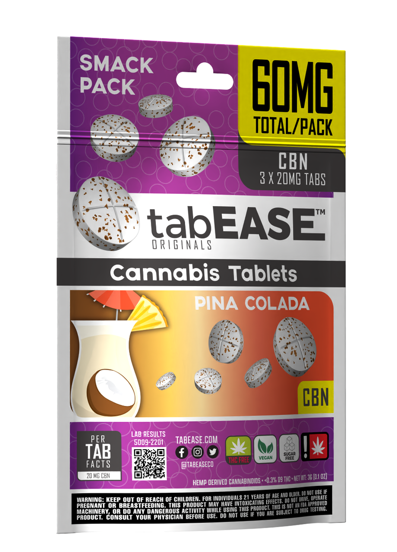 CBN - Smack Pack - 3pk/60mg Edibles 3 Tall Pines Wholesale