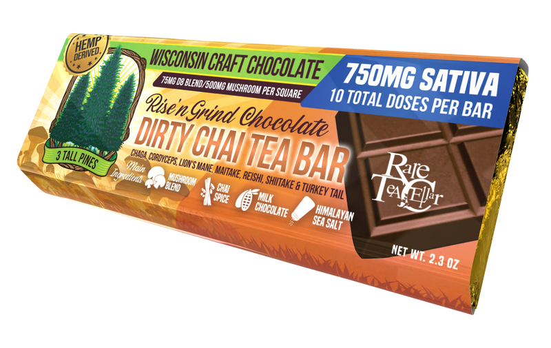 Dirty Chai Tea - Rise N Grind THCV Chocolate Bar