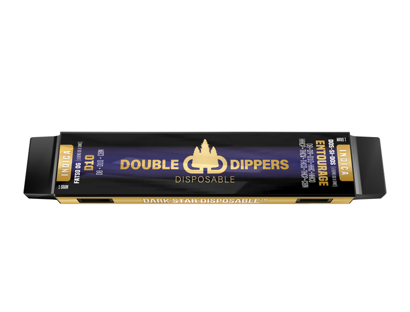 Delta 10 & Entourage - Darkstar Double Dipper 2g Disposable (Indica)