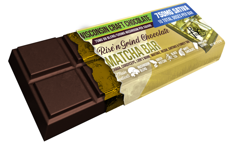 Matcha Tea - Rise N Grind THCV Chocolate Bar