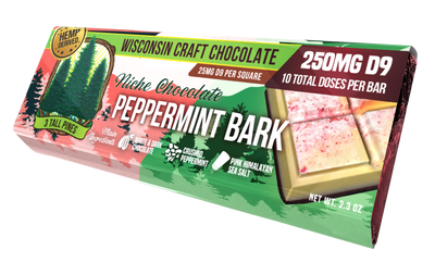 Peppermint Bark - Delta 9 Chocolate Bar