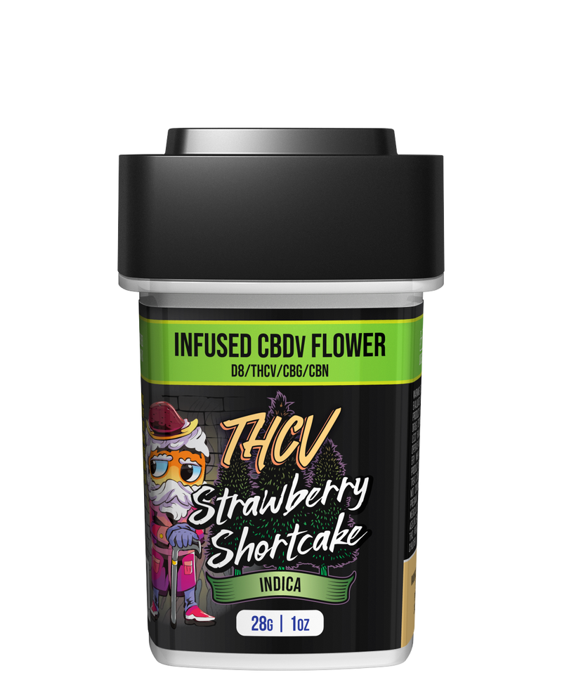 THCv - Infused CBDv Flower - Strawberry Shortcake (Indica)